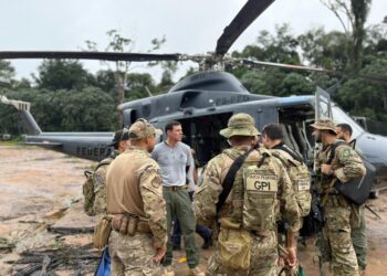 Ação conjunta destrói estruturas usadas em garimpo ilegal na fronteira entre Amapá e Pará